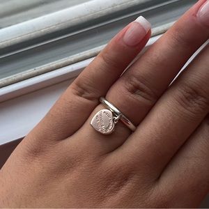 Tiffany and Co. heart dangle ring
